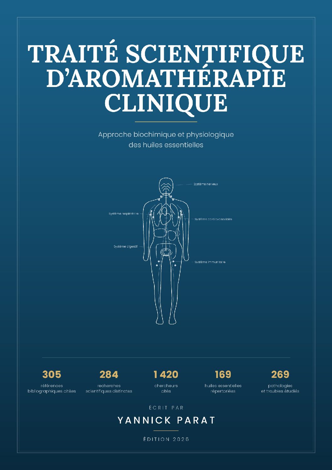 Couverture du Traité scientifique d’aromathérapie clinique, par Yannick Parat, édition 2026
